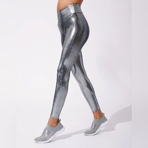 Silver workout leggings